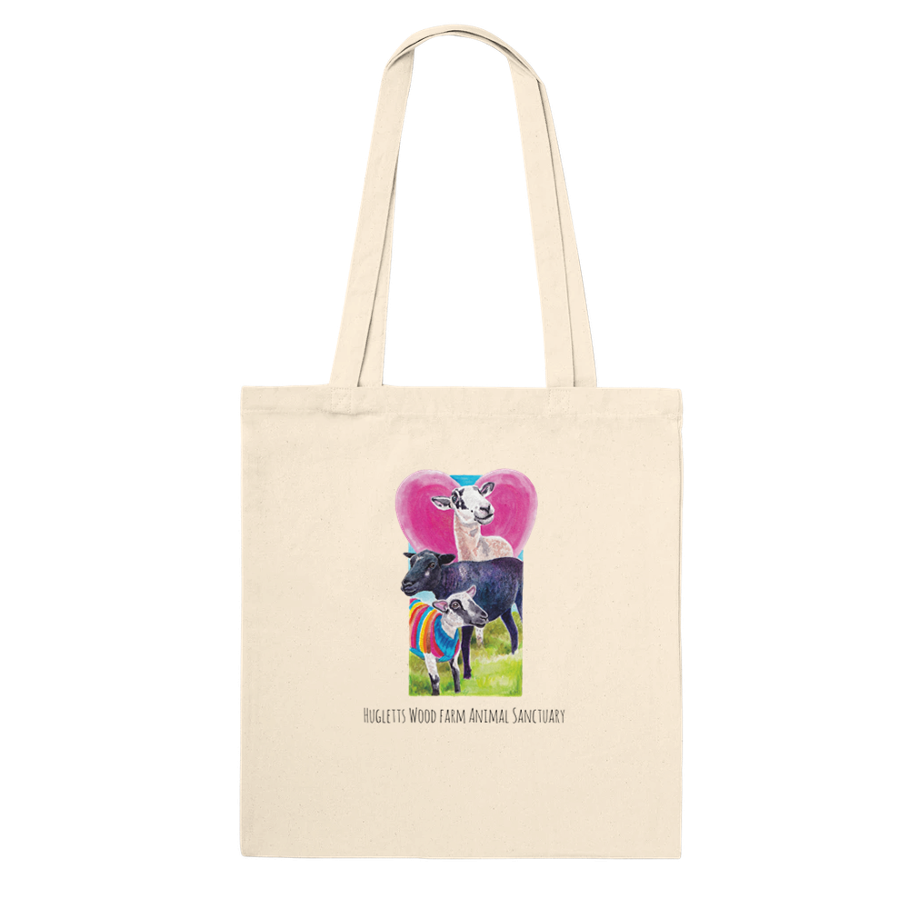 Charity Tote Bag - Supports Hugletts Wood Farm Animal Sanctuary