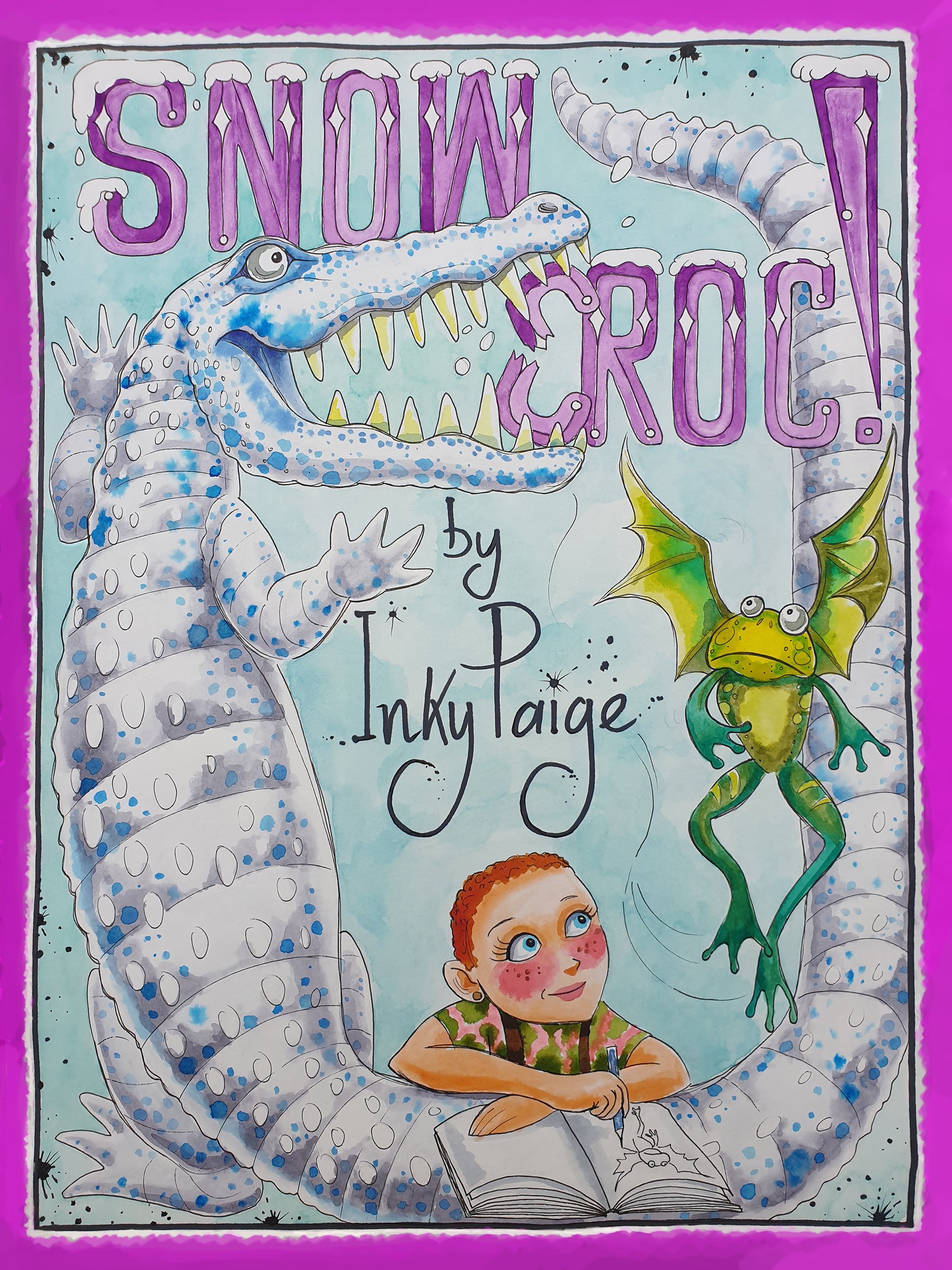 Book cover for Snow Croc! by Inky Paige