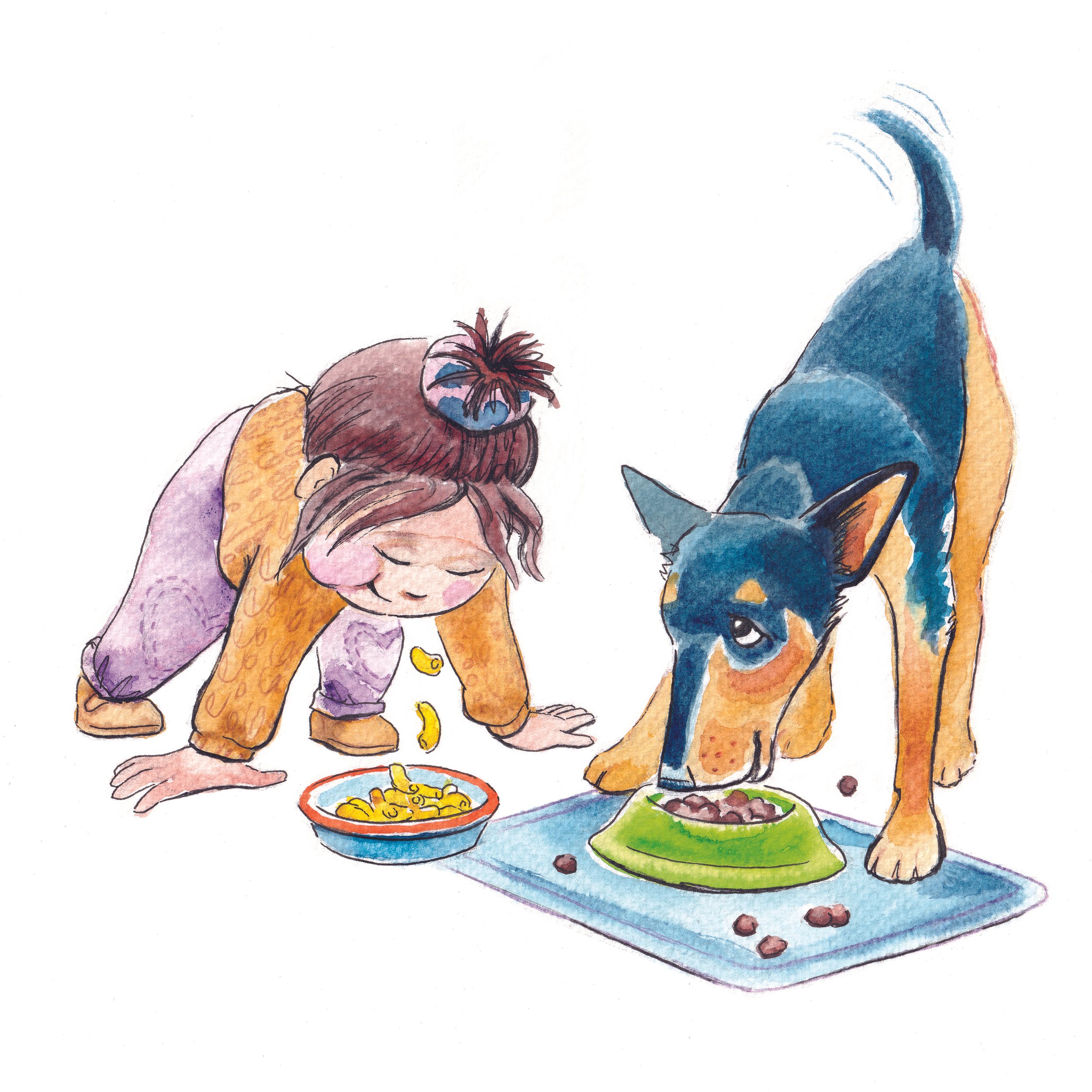 Dinnertime can be messy
