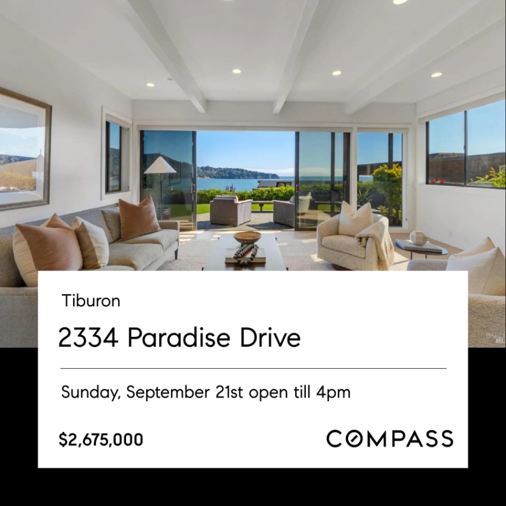 ✨ Open House | 2334 Paradise Drive, Tiburon ✨

Sophisticated design, a recent renovation with bespoke details, and a serene private yard with multi-million dollar water views &mdash; all in an intimate two-residence setting. Just minutes from downtow