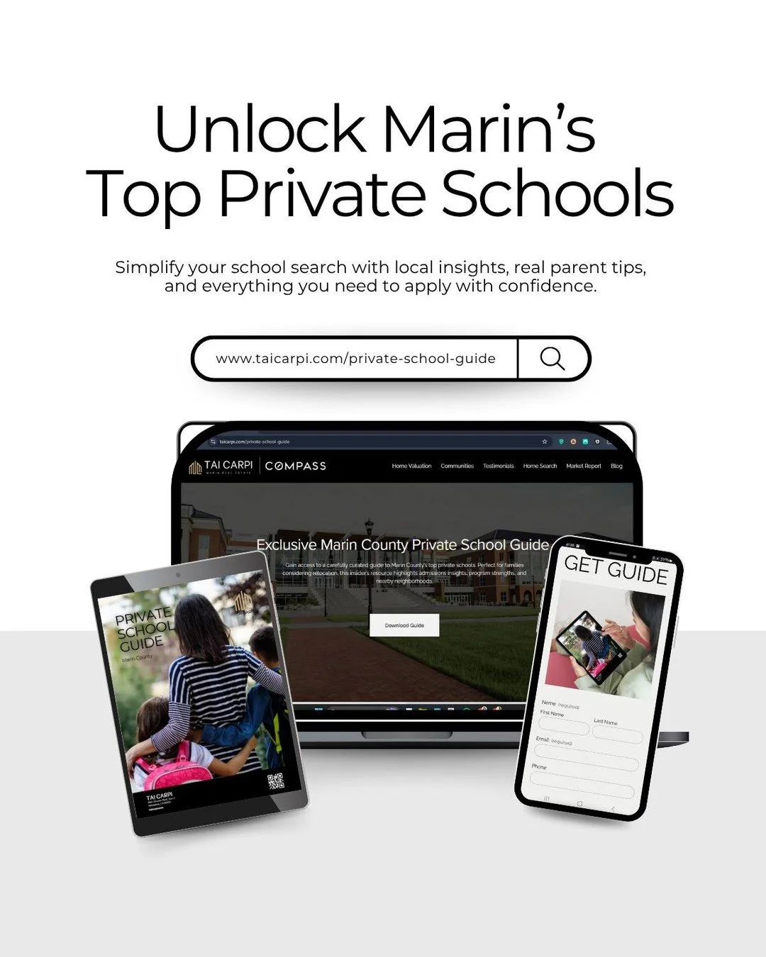 Parents: You already pick the home&mdash;now pick the school. 🏡📚
Want an insider&rsquo;s roadmap to Marin&rsquo;s private schools? ➡️ Grab it here 🔗 taicarpi.com/private-school-guide

#MarinCounty #ParentTips #PrivateEducation #BayAreaLife #Parent