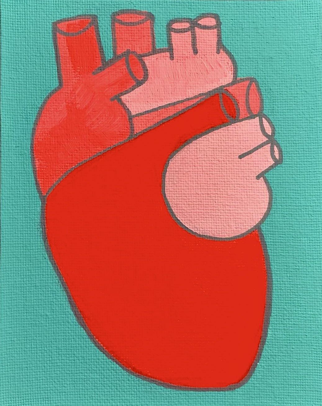 Heart | Acrylic on Canvas Board 2022
