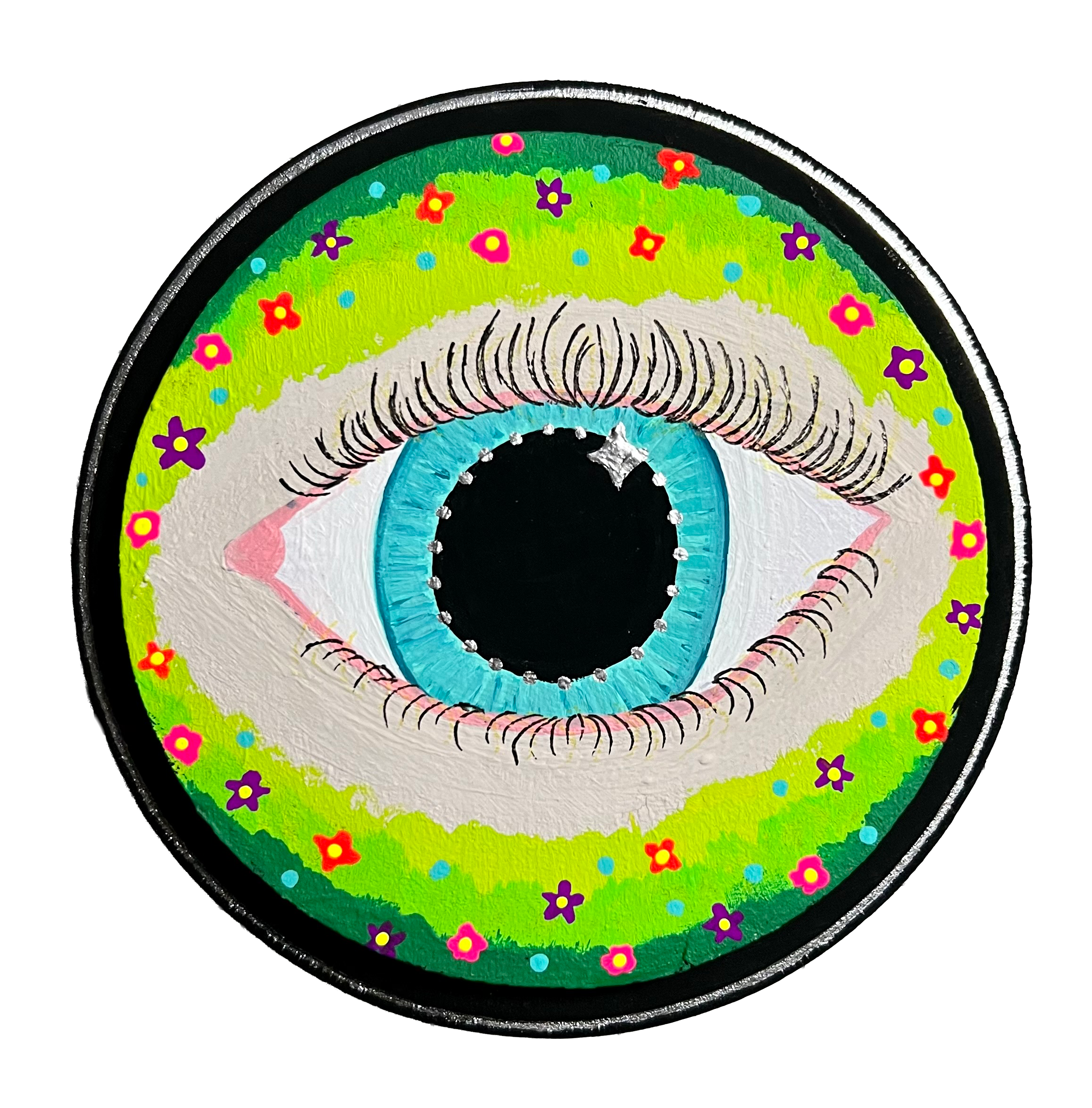 Eye See You | Acrylic Gouache on Wood 2023