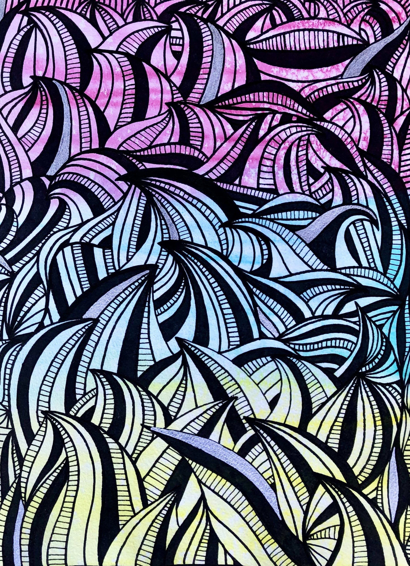 In Motion v2 | Watercolor & Ink on Paper 2019