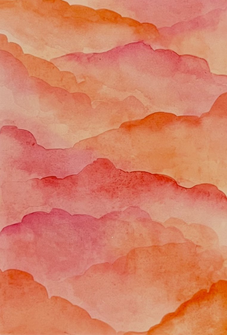 Sunset Skies | Watercolor on Paper 2022