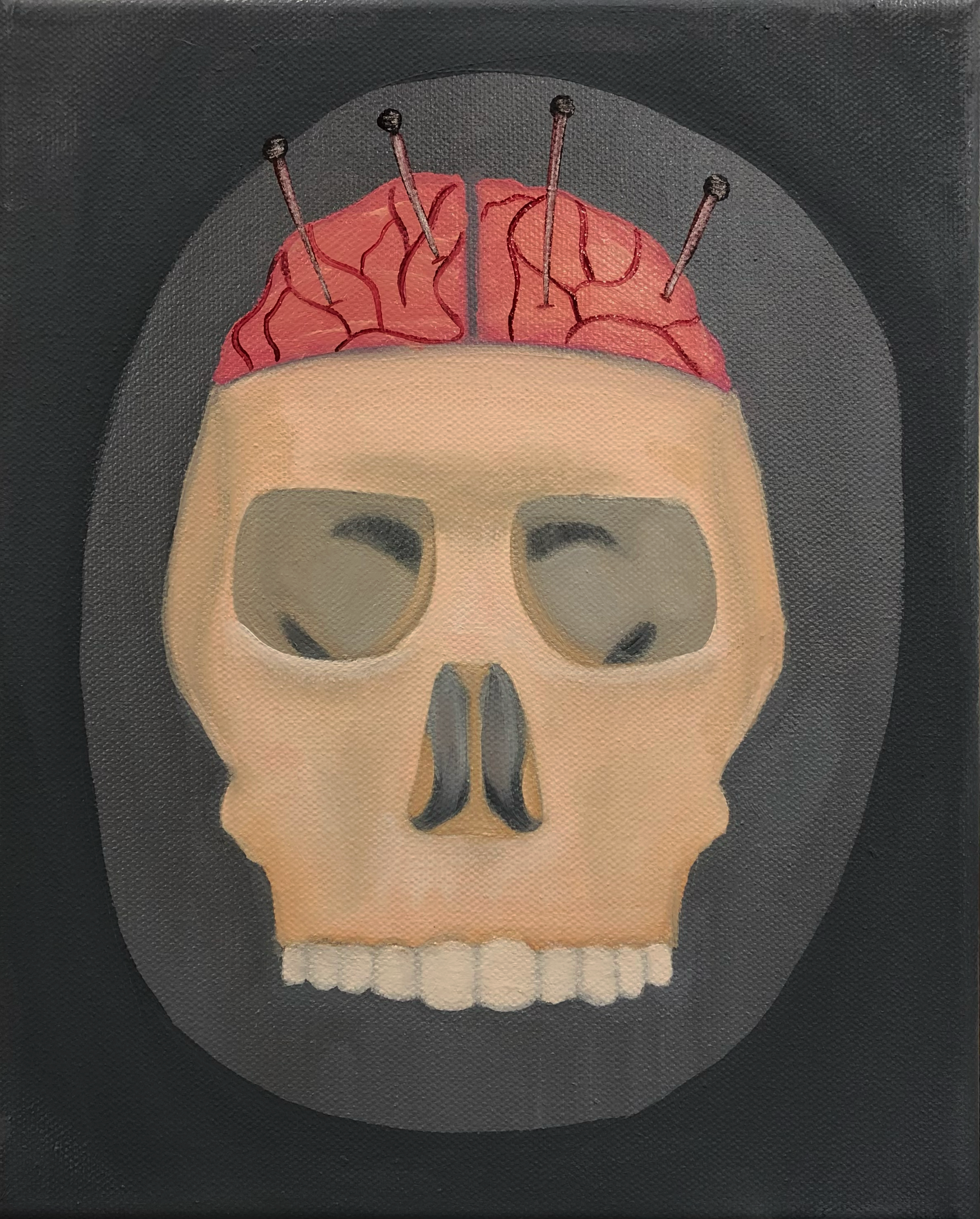 "Migraine" | Hidden Disorders Series | Oil on Canvas 8x10" 2019