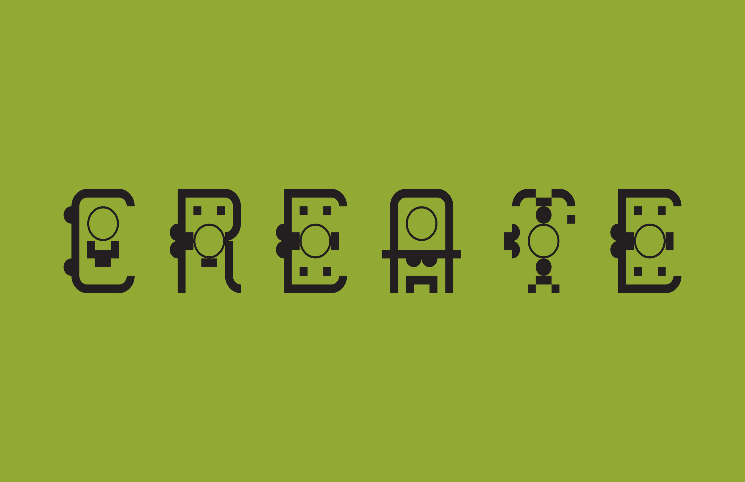 "Create--Simple" The Chaos Experiment | Custom Font | Digital 2022