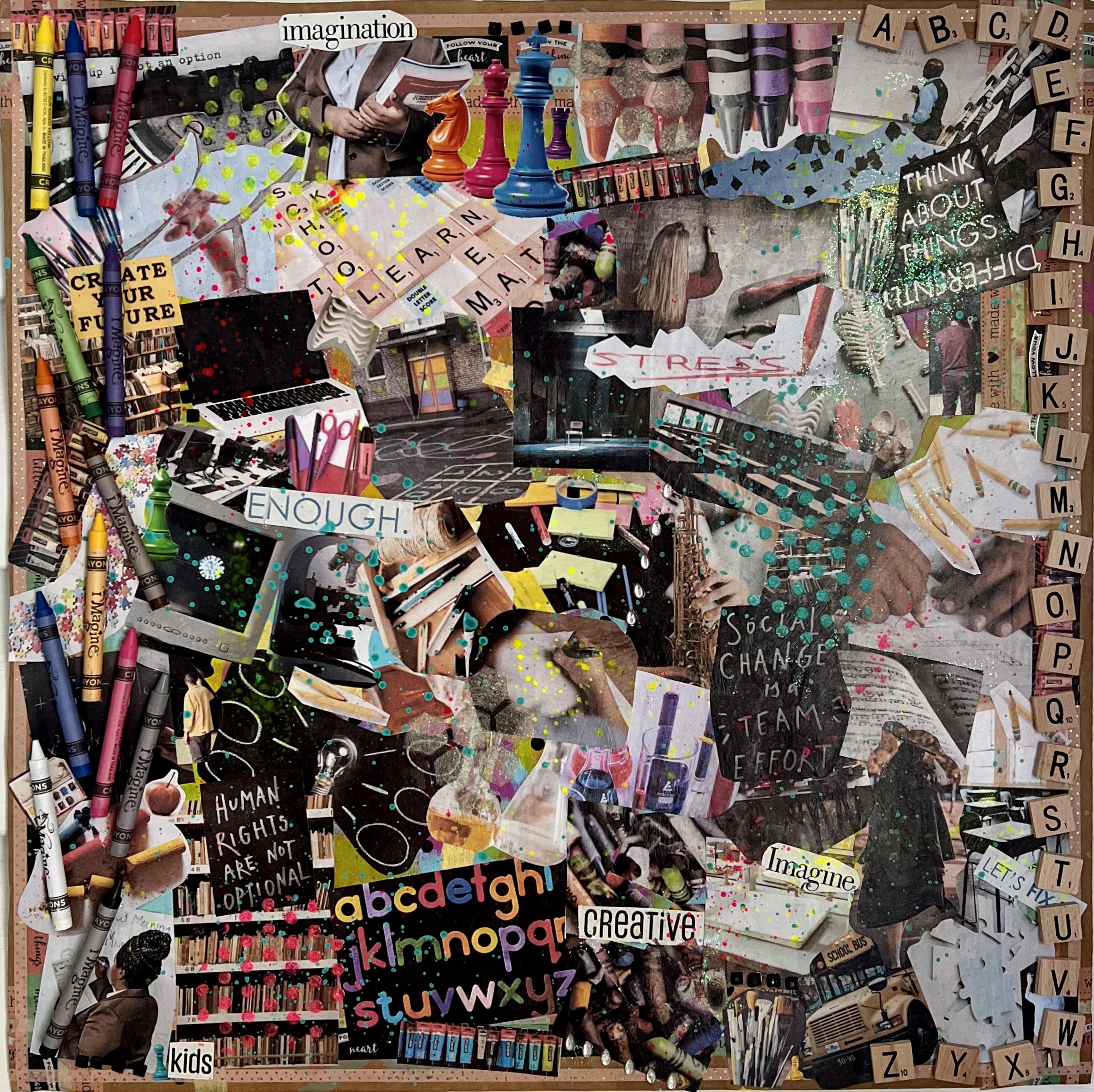 Teach | Mixed Media Collage | 2022