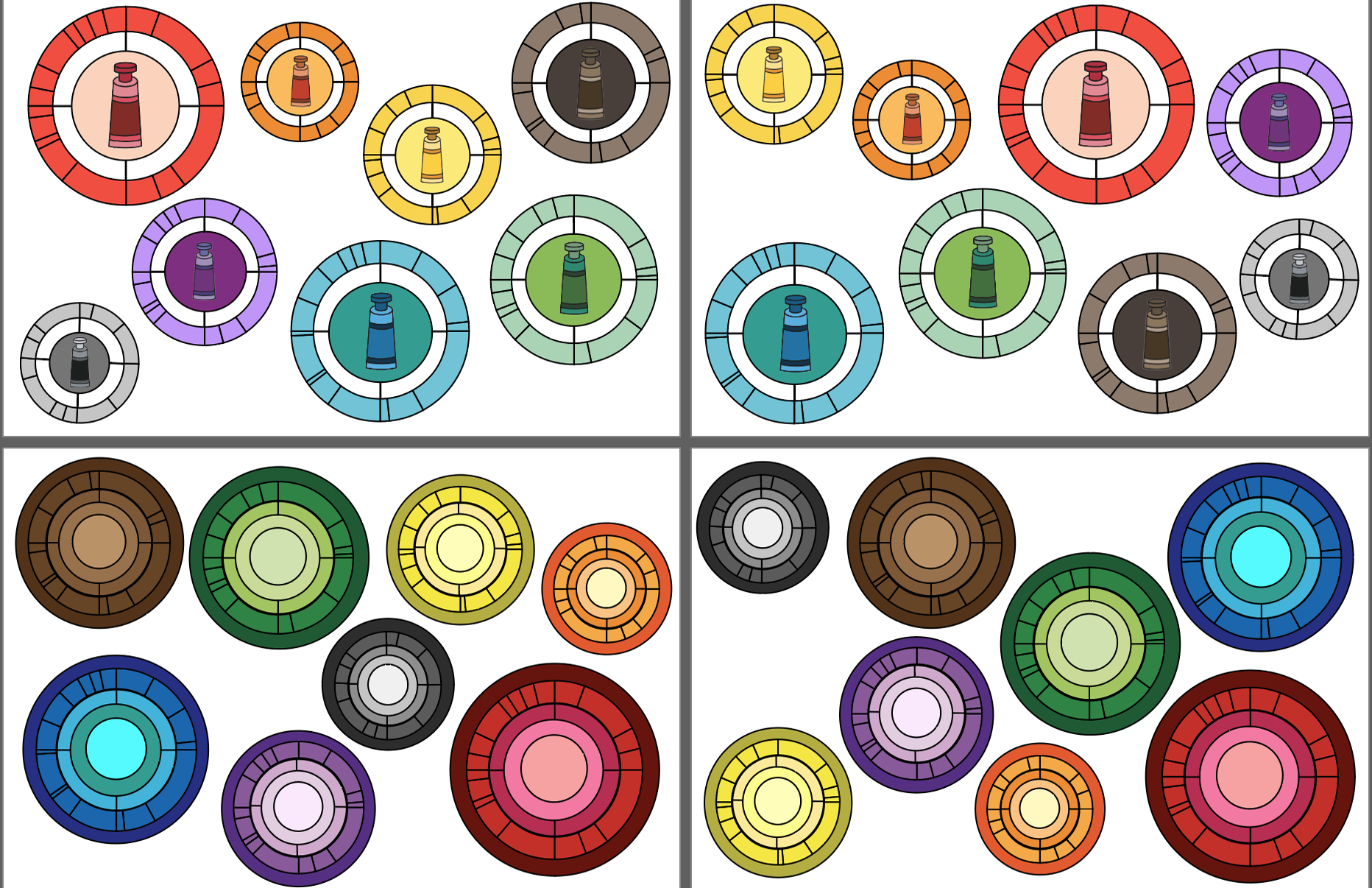 Mock Up Ideas | Watercolor Collection Infographic | 2024