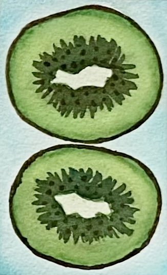 Kiwi | Watercolor on Paper 2021