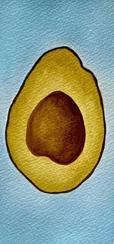 Avocado | Watercolor on Paper 2021