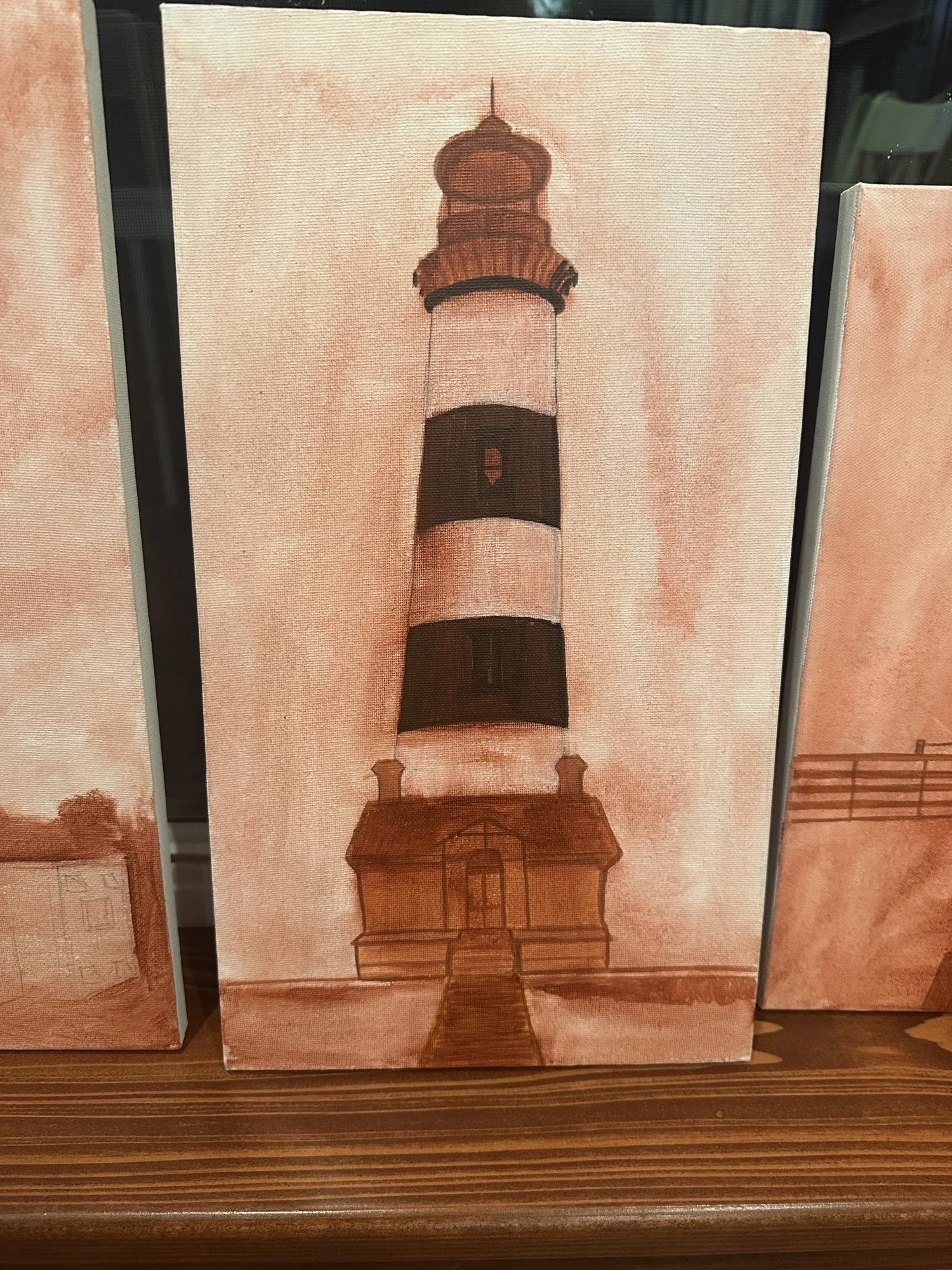 progress picture of Bodie Island Lighthouse