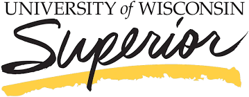 University of Wisconsin Superior logo with text and a yellow underline.