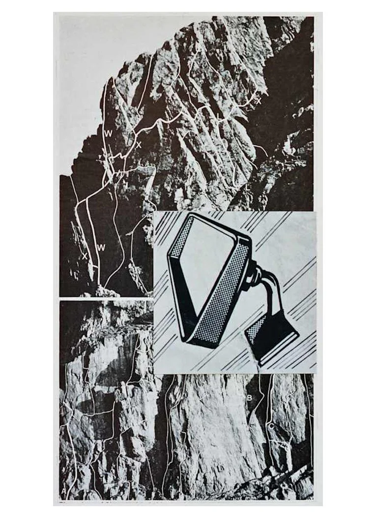 23 May 2006, collage on found photograph, 21.3 x 10.3 cm