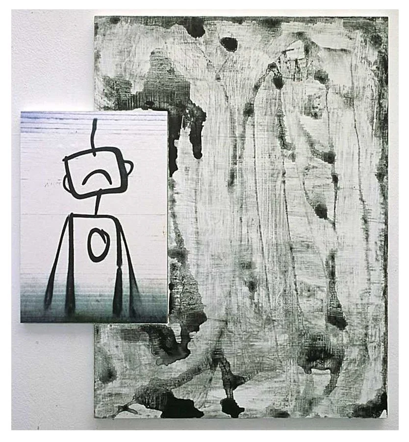 Untitled, acrylic on mdf panel and inkjet print on mdf panel, 1999 - 2000