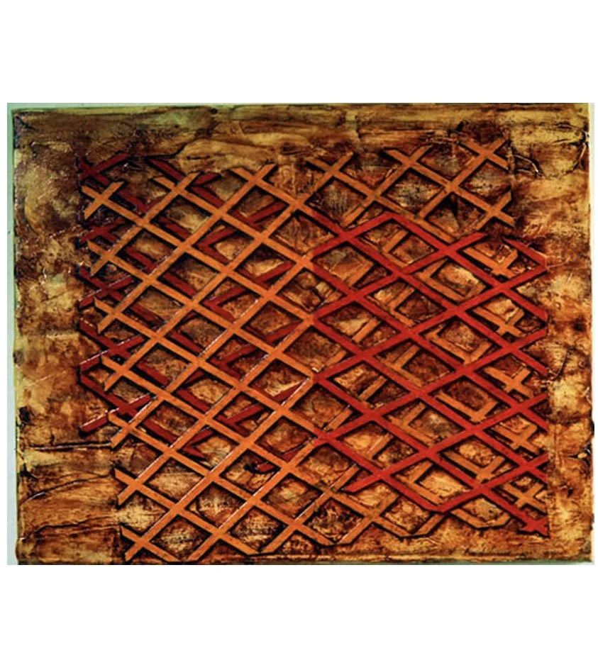 Fair Margaret, acrylic and card on canvas, 60.96 x 76.2 cm, 1975