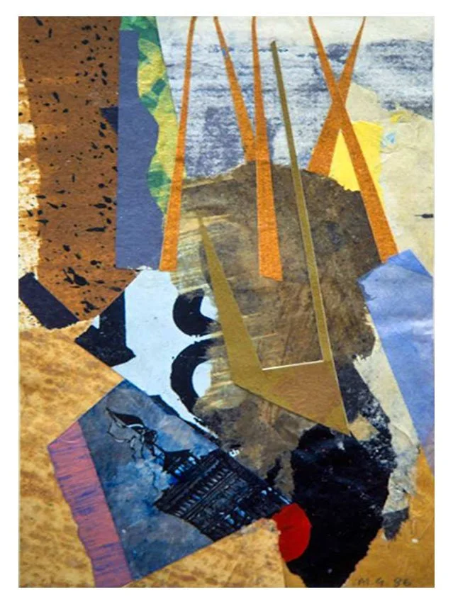 Green Book No. 1, Chaos and Riches, acrylic and collage on paper, 10.1 x 9.6 cm, 1984