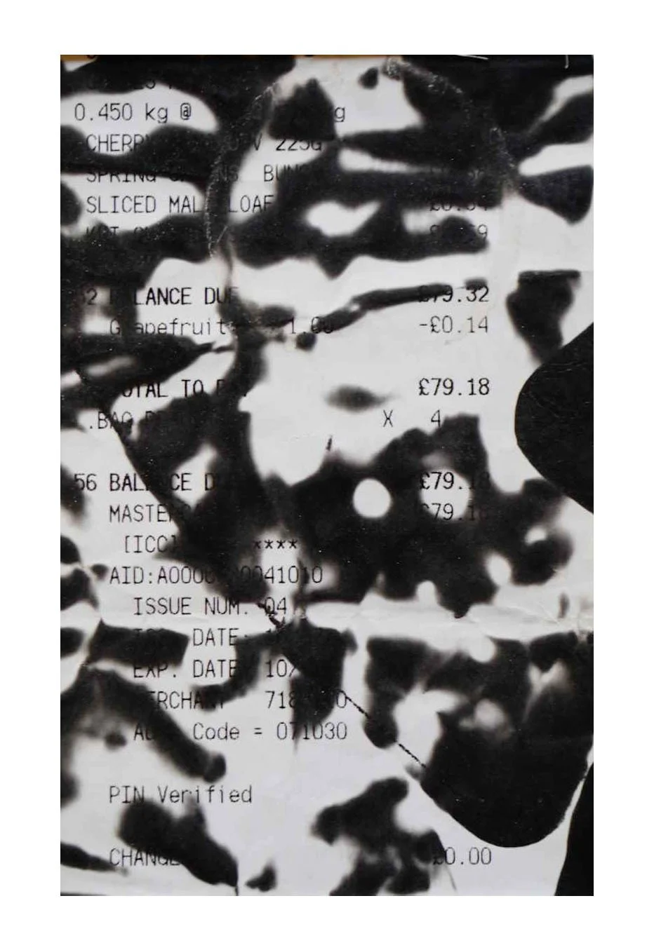 Heat Drawing No. 42, Xerox print, 2020