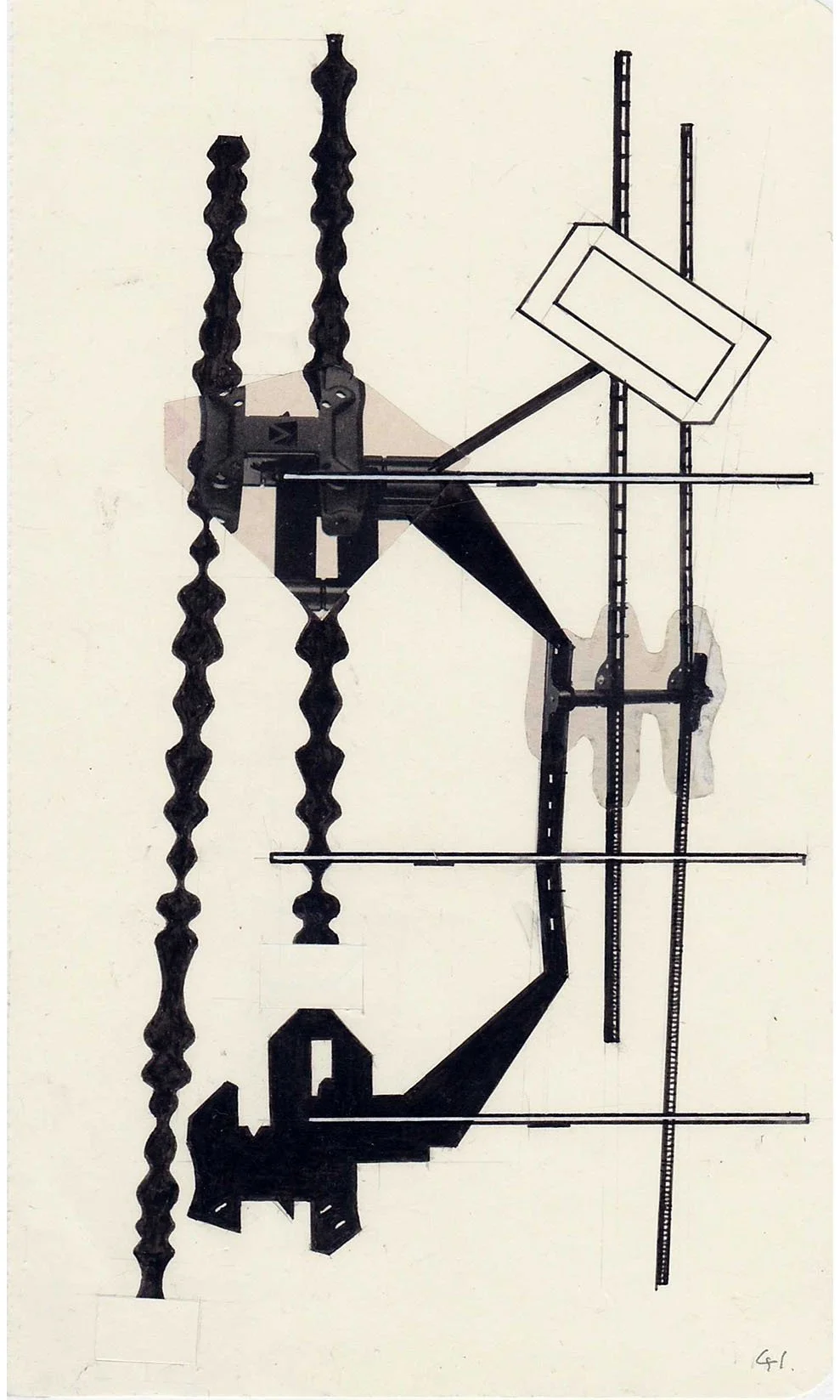 Field Notes No. 41, graphite, collage and archival marker pens, 2020-2021, 21 x 13 cm