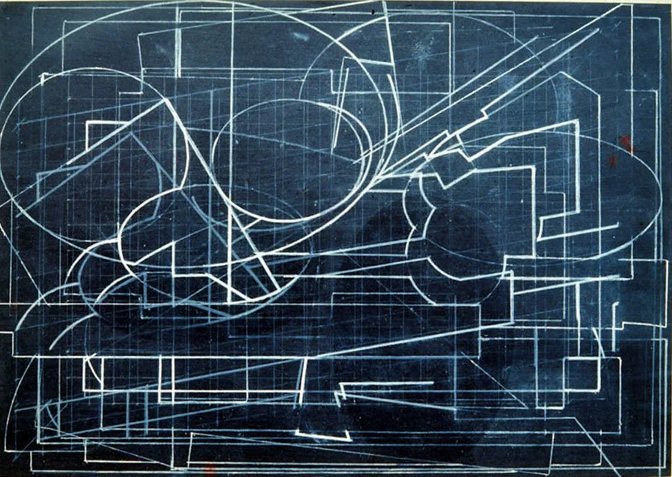 Untitled Drawing, conté and crayon and acrylic on paper, 1976