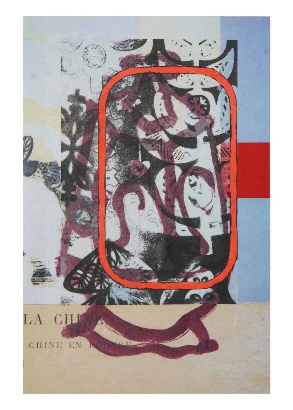 No. 8, acrylic and inkjet print and Japanese paper on digital c-type print, 24.2 x 15.9 cm, 2013