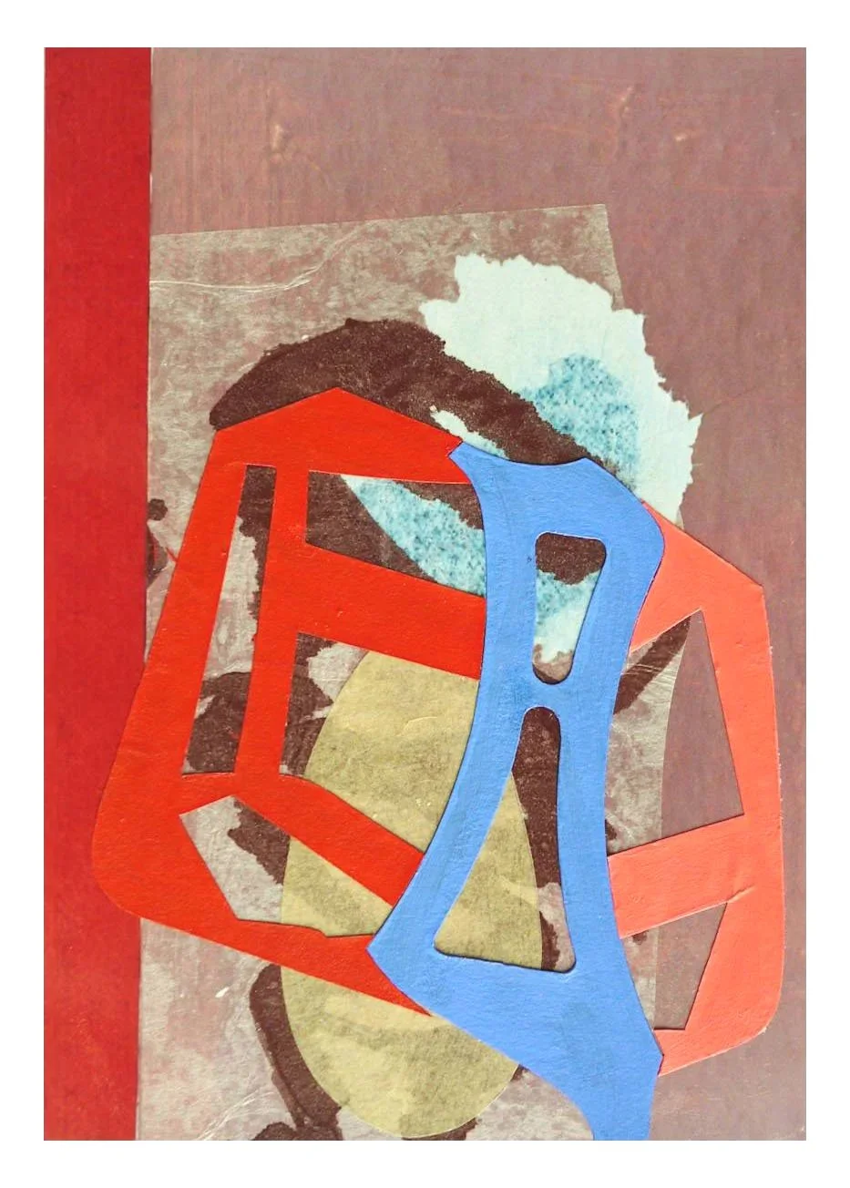 From La Revue de l'Art, Set 1, acrylic and paper on digital c-type print, 21.7 x 15.2 cm, 2013
