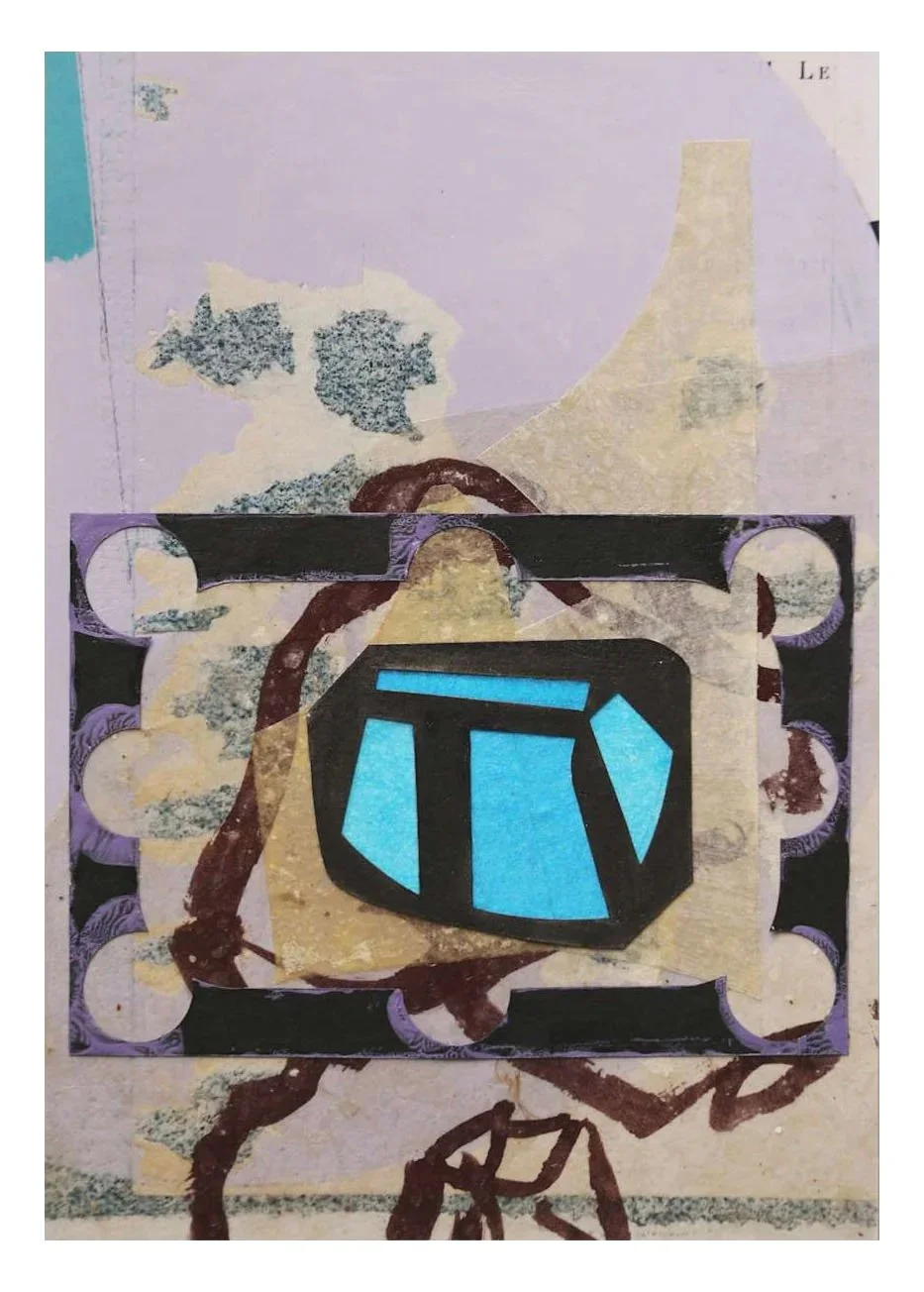 No. 3, collage and acrylic on Japanese paper on c-type print, 2013