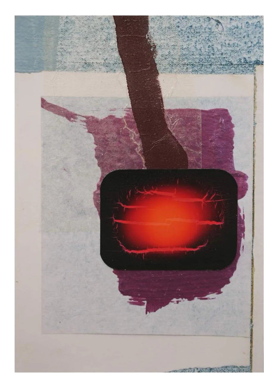 Acrylic and Japanese paper and ink jet print on photograph, 2013