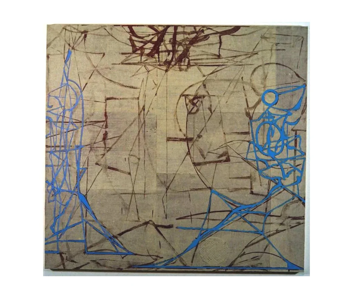 High on Hampton, acrylic and paper on canvas, 129 x 134.6 cm, 1993