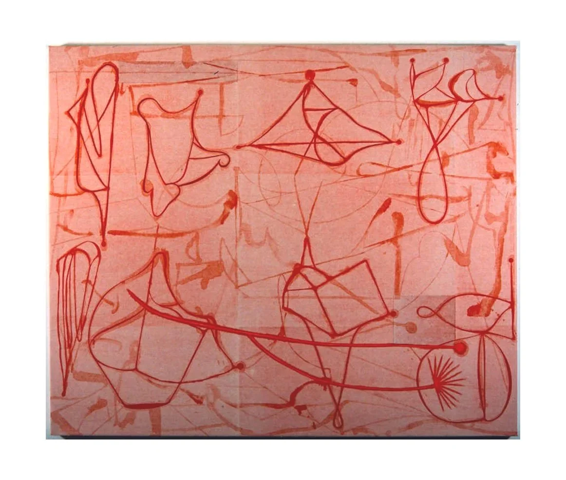 The Key, acrylic and paper (kozushi) on cotton duck canvas, 114 x 122 cm, 1992