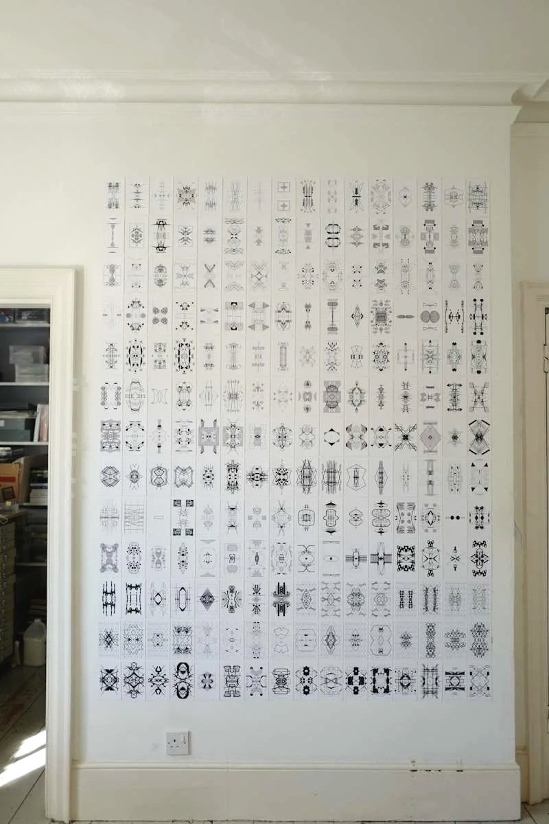 Field Notes – The Complete Symmetries, inkjet prints on paper, 196 x 142 cm