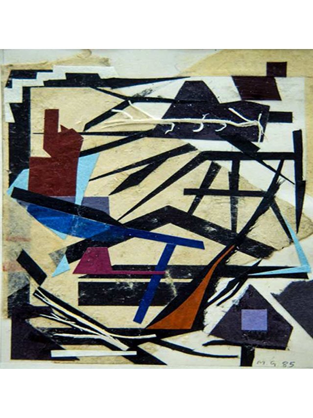 Green Book No. 3, Still Life, acrylic and collage on paper, 10.7 x 10.2 cm, 1984