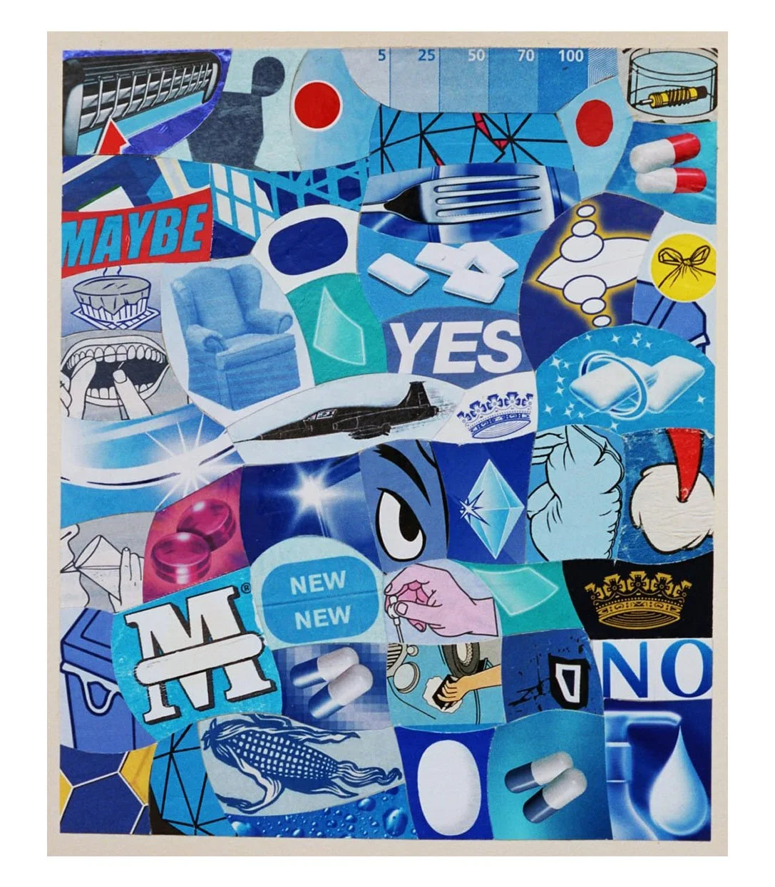 City Life, Under New Management, No. 28, collage on paper, 17.5 x 14.5 cm, 2004