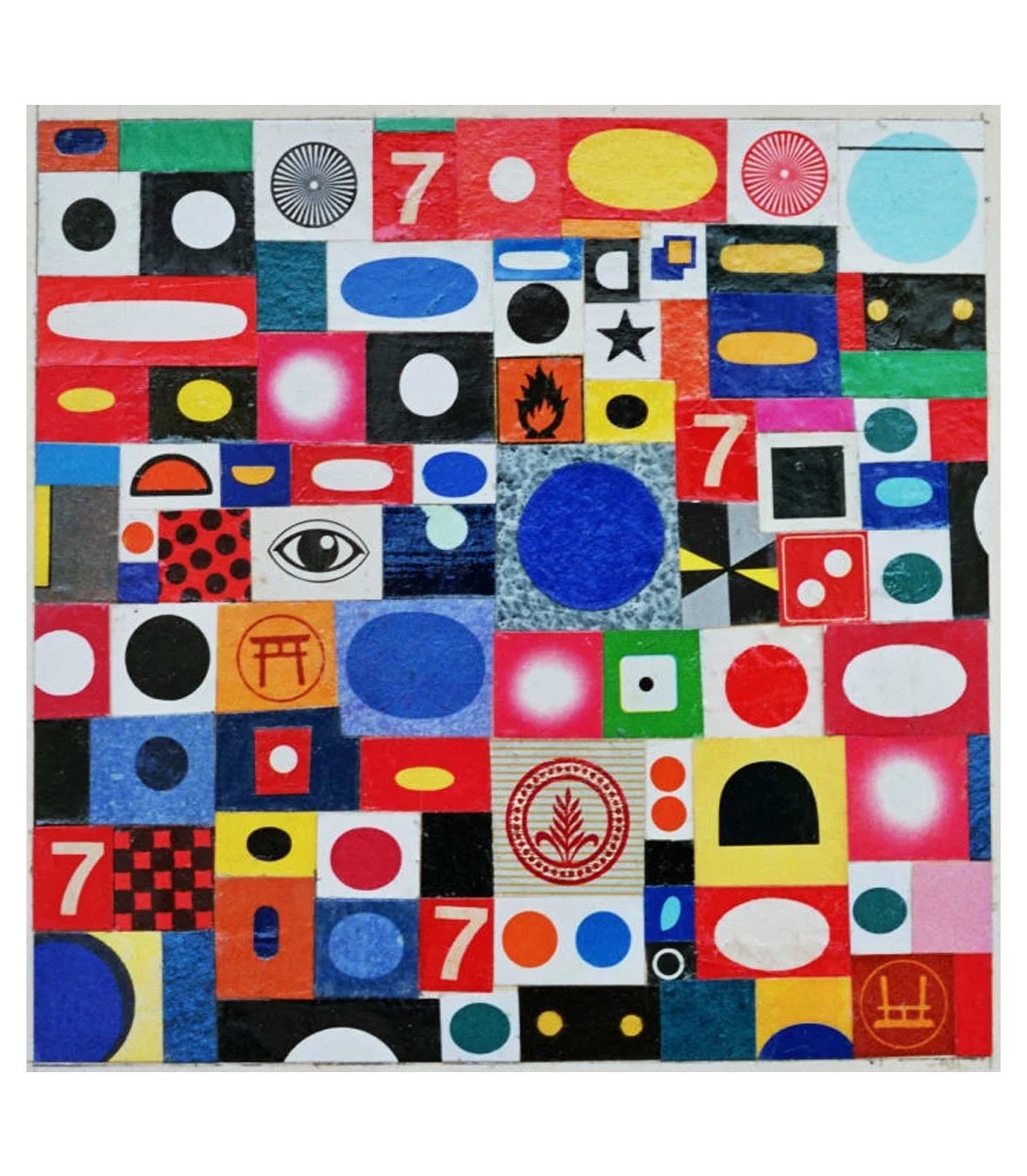 City Life, In the Matrix, No. 4, collage on paper, 10.9 x 10.9 cm, 1998