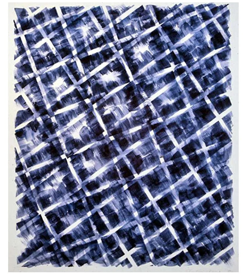 Crossing, acrylic on paper, 76.2 x 55.88 cm, 1974