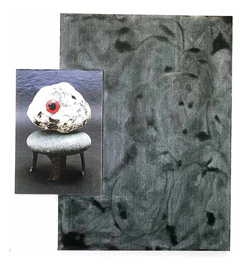 Untitled, acrylic on mdf panel and inkjet print on mdf panel, 1999 - 2000