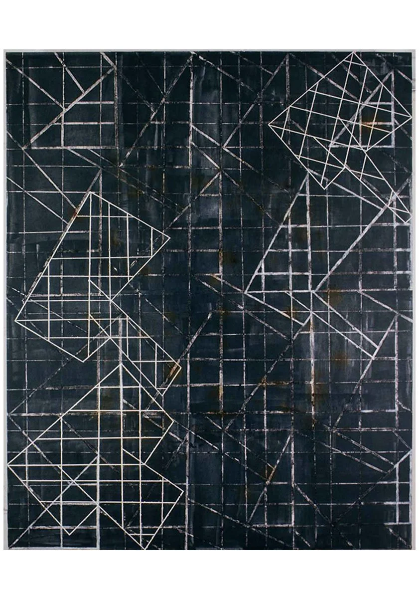 Etching No. 1, acrylic on canvas, 213.36 x 172.72 cm, 1973