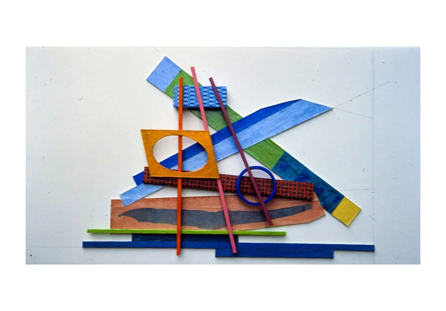 Maquette, acrylic on wood, 1991
