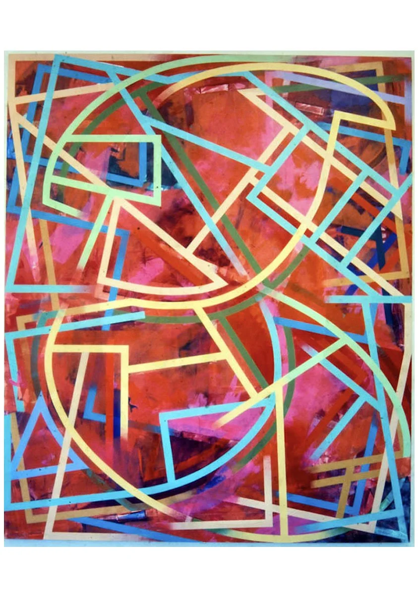 Start Point Carnival, acrylic on canvas, 60.96 x 50.8 cm, 1975