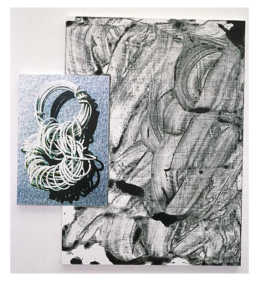 Untitled, acrylic on mdf panel and inkjet print on mdf panel, 1999 - 2000