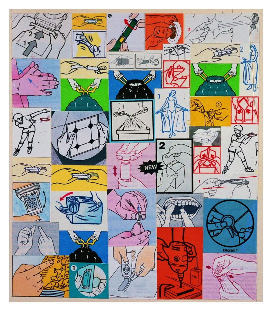 City Life, Shoot with Care, No. 25, collage on paper, 18.5 x 16 cm, 2004