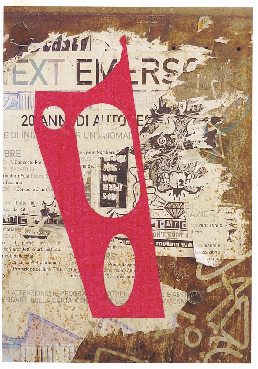 Florence A Memoir, collage on inkjet print, 15 x 10 cm, 2023 - 2025