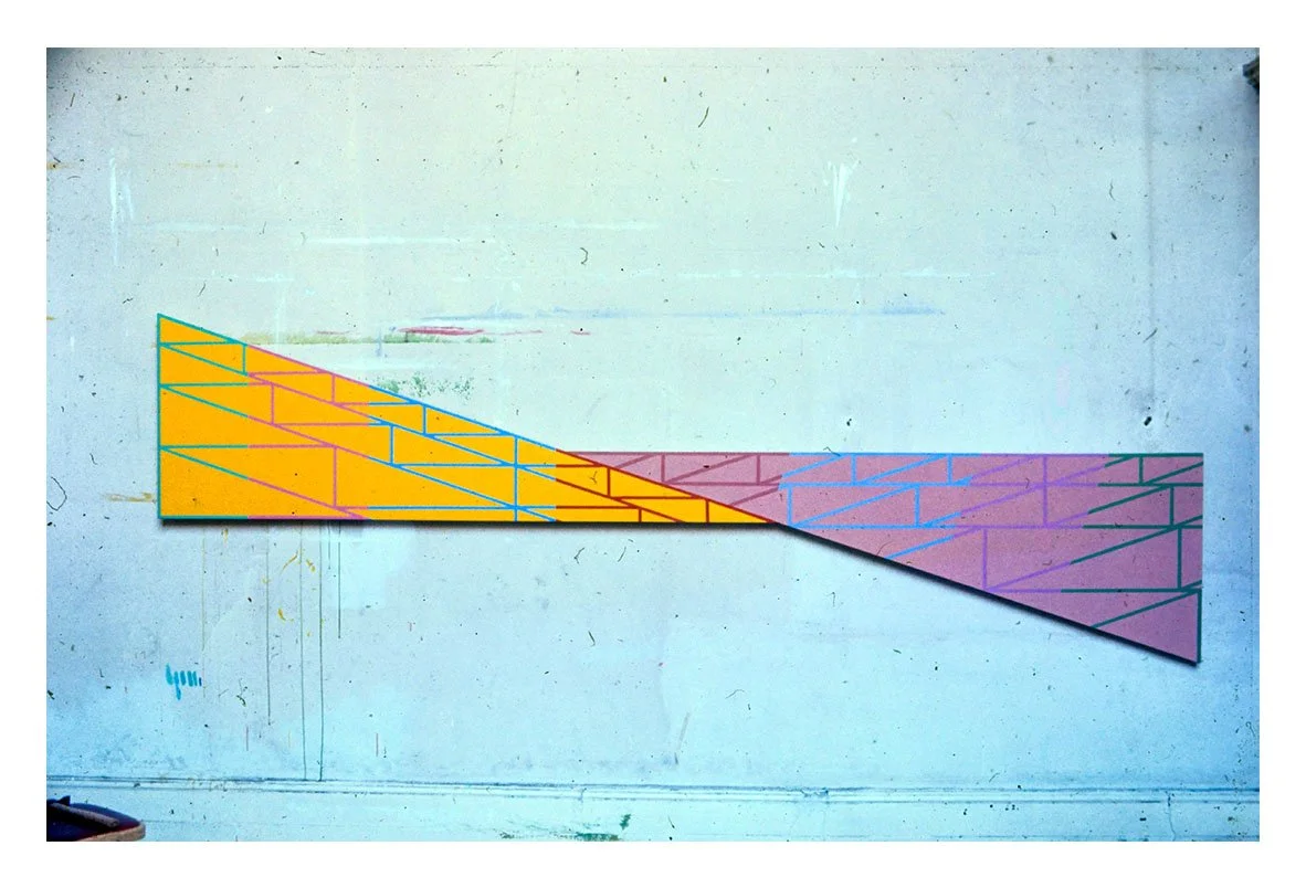 Untitled, acrylic on canvas, 4 x 10 ft (approx), 1969