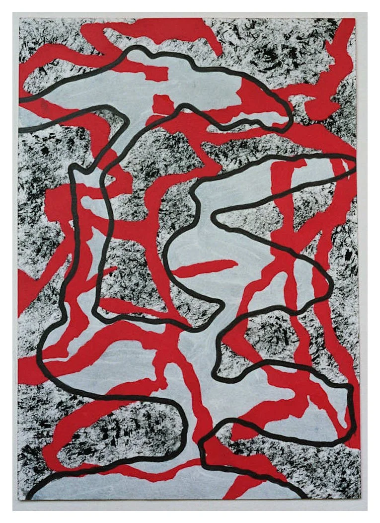 July 2007, A4, acrylic on paper, 6 Months in East Place