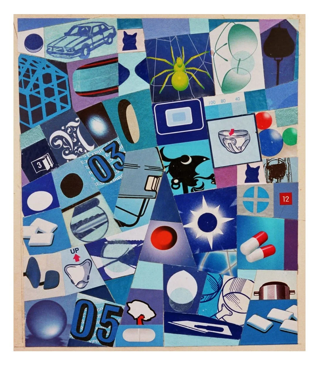 City Life, Up Early - Open Late, No. 18, collage on paper, 16.5 x 13.9 cm, 2003