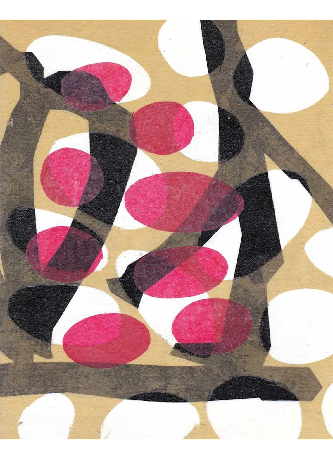 Of Every Description No. 5, Untitled, collage, silk, Japanese paper, acrylic on paper, 22 x 17.5 cm, 2006