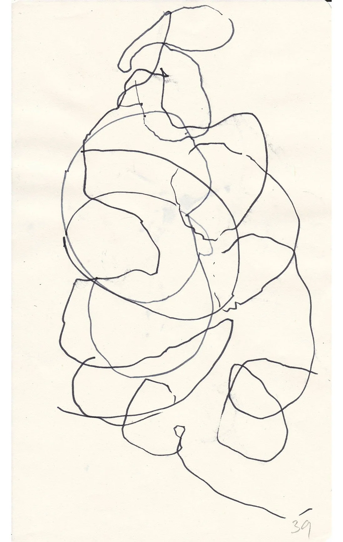 Argo No. 39 (original drawing), ink on paper, 21 x 13 cm, 2009 - 2012