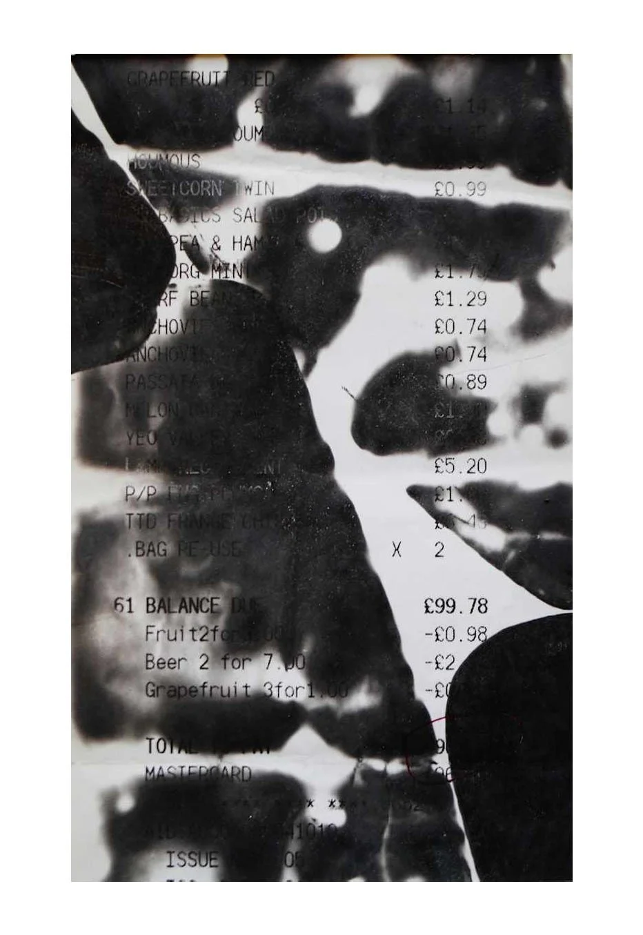 Heat Drawing No. 49, Xerox print, 2020