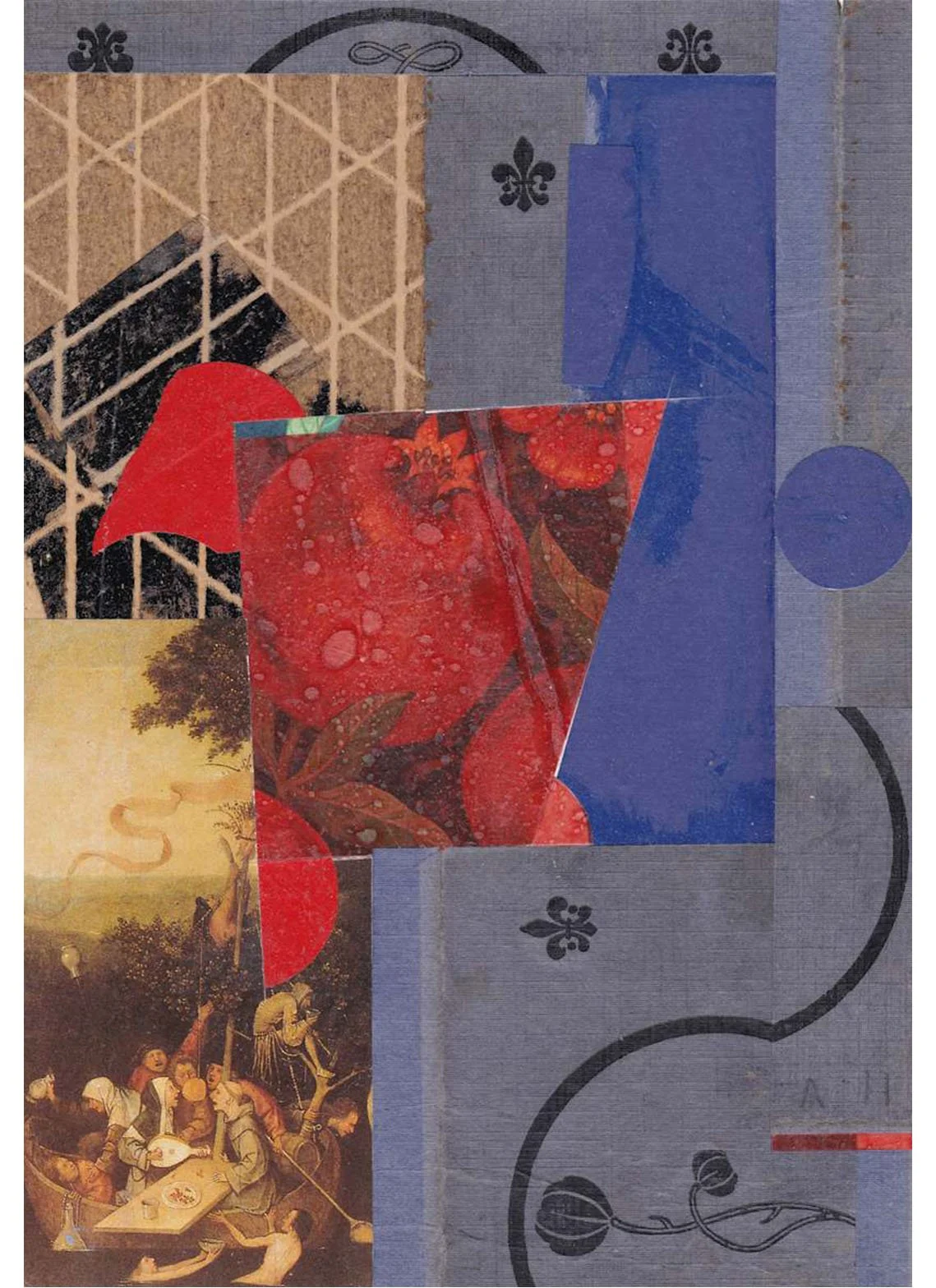 Of Every Description No. 28, Ship of Fools, acrylic, collage, 23.8 x 16.5 cm, 1980s