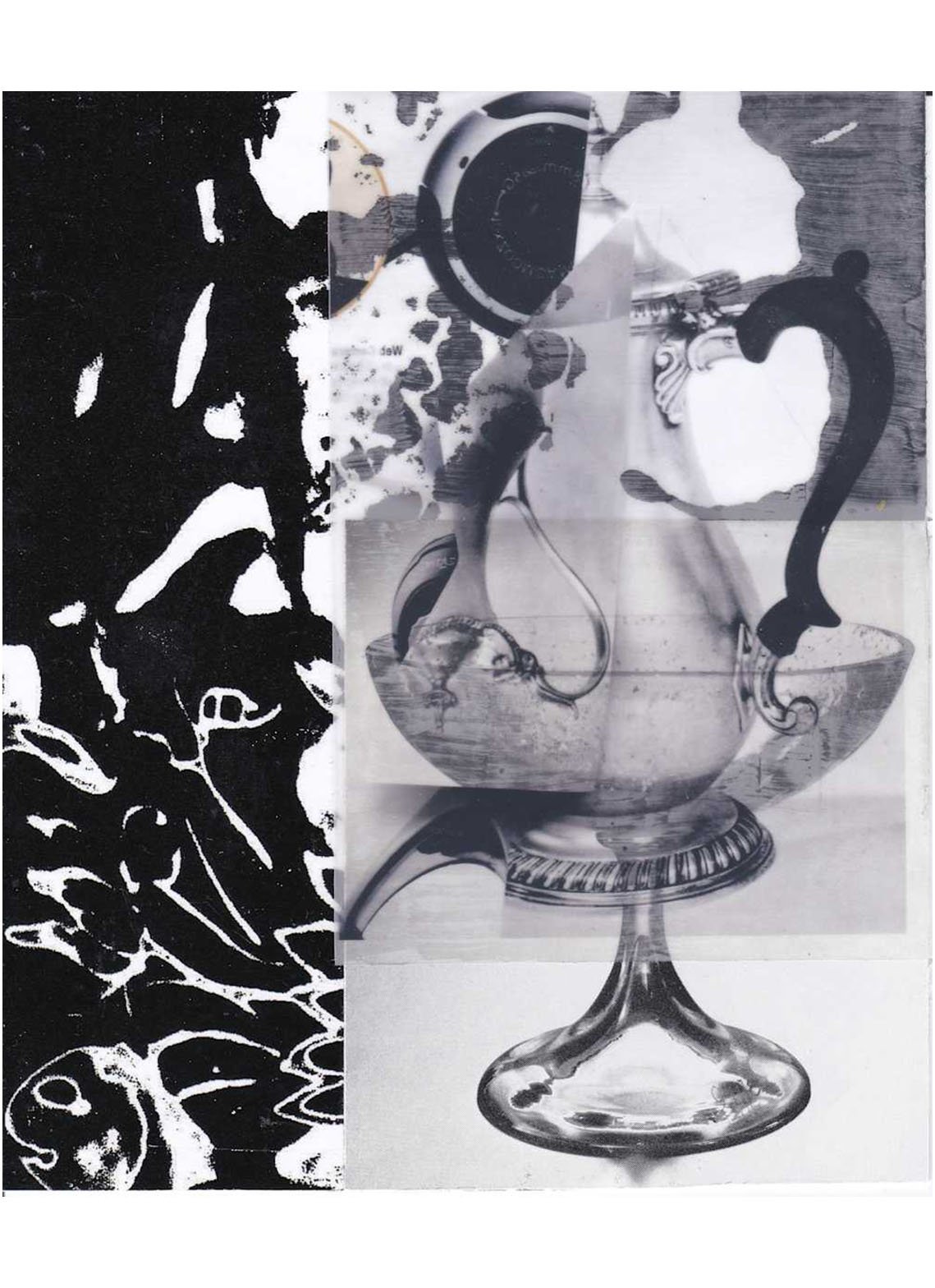 Of Every Description No. 32, Mason's, English silver, German glass, inkjet print on tracing film, collage, Xerox print, 15.5 x 13 cm, 2016 - 2023